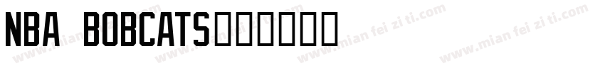 NBA Bobcats字体转换